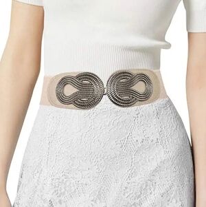 TY belt Women Elastic Stretchy Waist Belt in Vintage Style Twisted Buckle 🌴